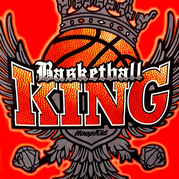 Hoop Kids S/S Youth Basketball Theme Tee - Picture 2 of 5